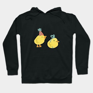 Two little cute party chicks Hoodie